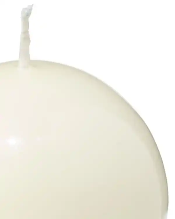 Bild 2 von Kugelkerze ⌀ 7 x 7 cm, Elfenbein
