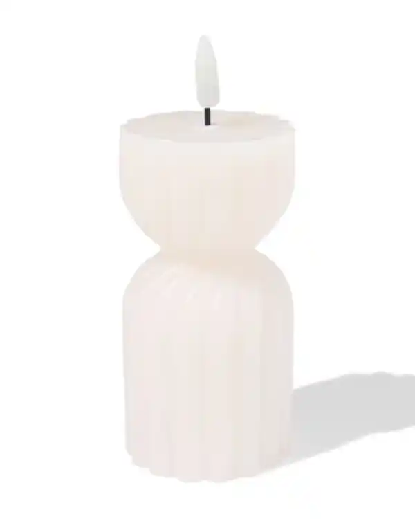 Bild 1 von LED-Formkerze, ⌀ 6,2 x 15 cm, Diabolo, Elfenbein