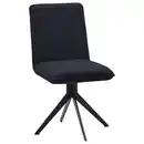 Bild 1 von Voleo Stuhl, Schwarz, Metall, Textil, Sternfuß, 46.5x87x64 cm, Stoffauswahl, Typenauswahl, Sitzfläche 360° drehbar, Esszimmer, Stühle, Esszimmerstühle, Vierfußstühle