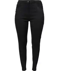 Jeans Strass, schwarz
