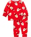 Bild 1 von Pyjama aus Velours Weihnachten, rot