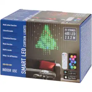 LED-Lichterkettenvorhang