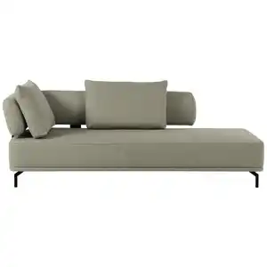 Dieter Knoll Récamiere Palio, Grün, Textil, 227x89x101 cm, Stoffauswahl, Hocker erhältlich, Rücken echt, Fußauswahl, Lederauswahl, Wohnzimmer, Sofas & Couches, Sofas, Recamieren
