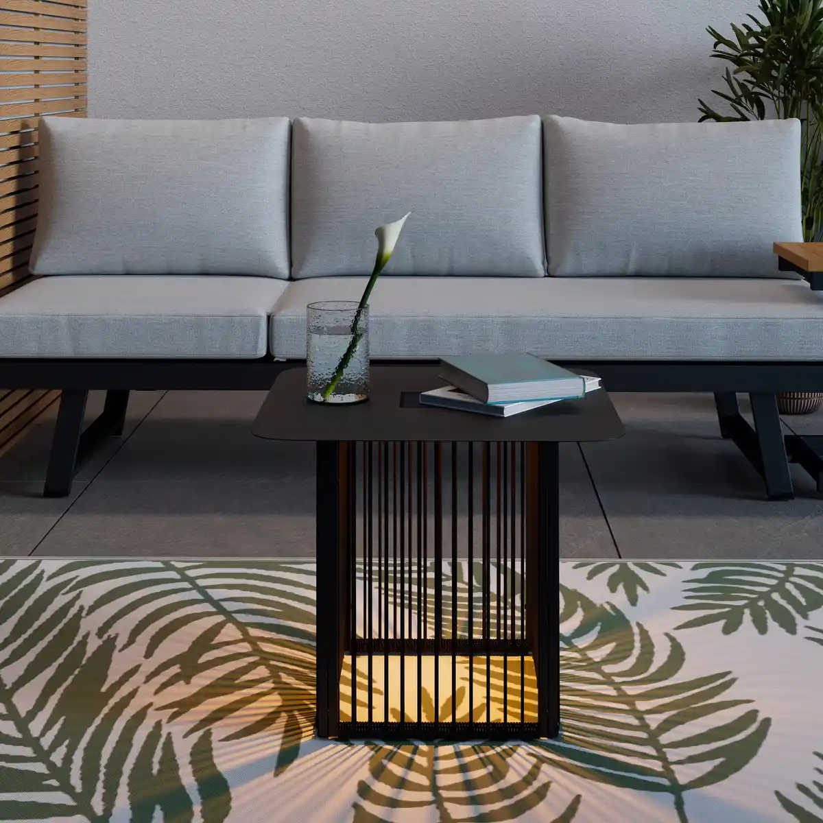 Bild 1 von Gartenbeistelltisch Tracy Schwarz Solar, Schwarz