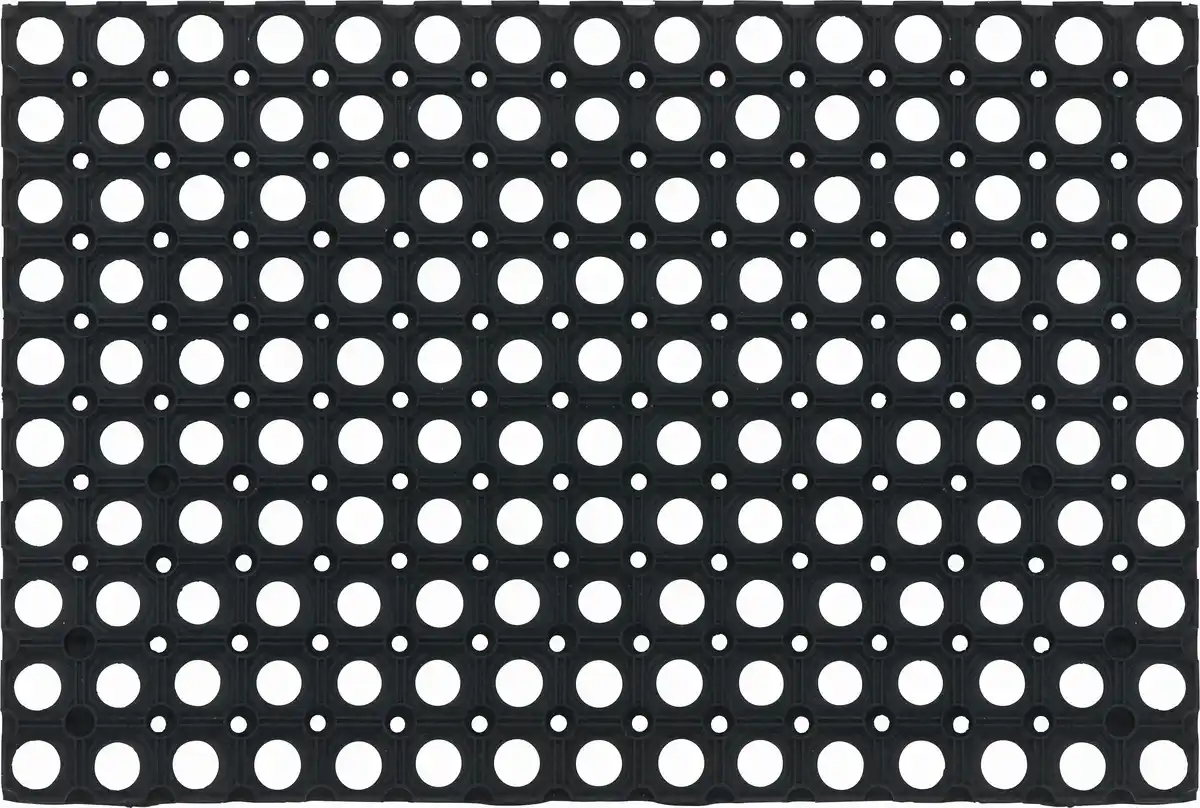 Bild 1 von Fußmatte Ring Rubber Schwarz ca. 40x60cm, Schwarz