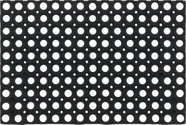 Bild 1 von Fußmatte Ring Rubber Schwarz ca. 40x60cm, Schwarz