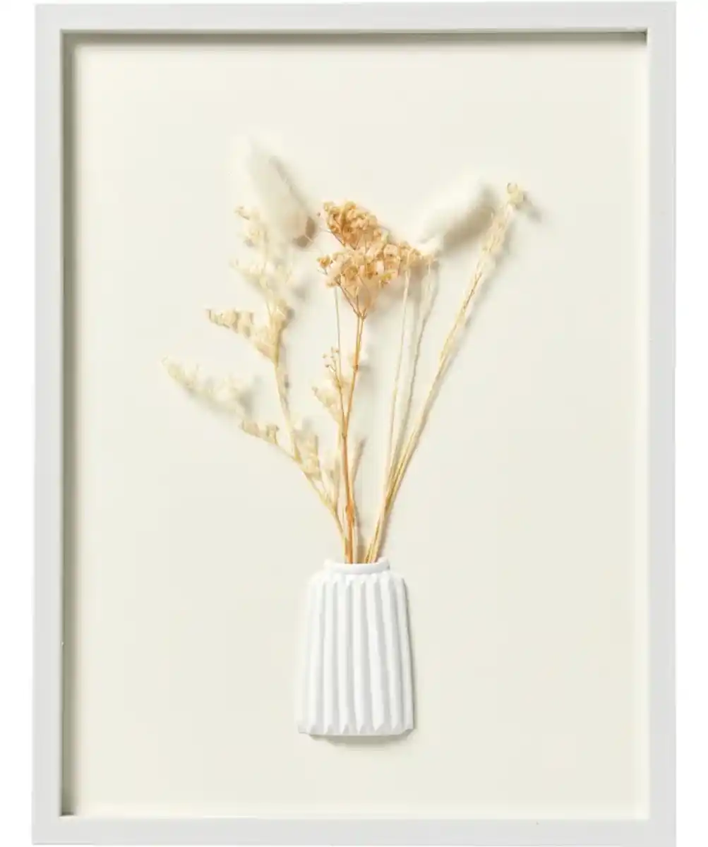 Bild 1 von Wandbild Trockenblumen, weiß