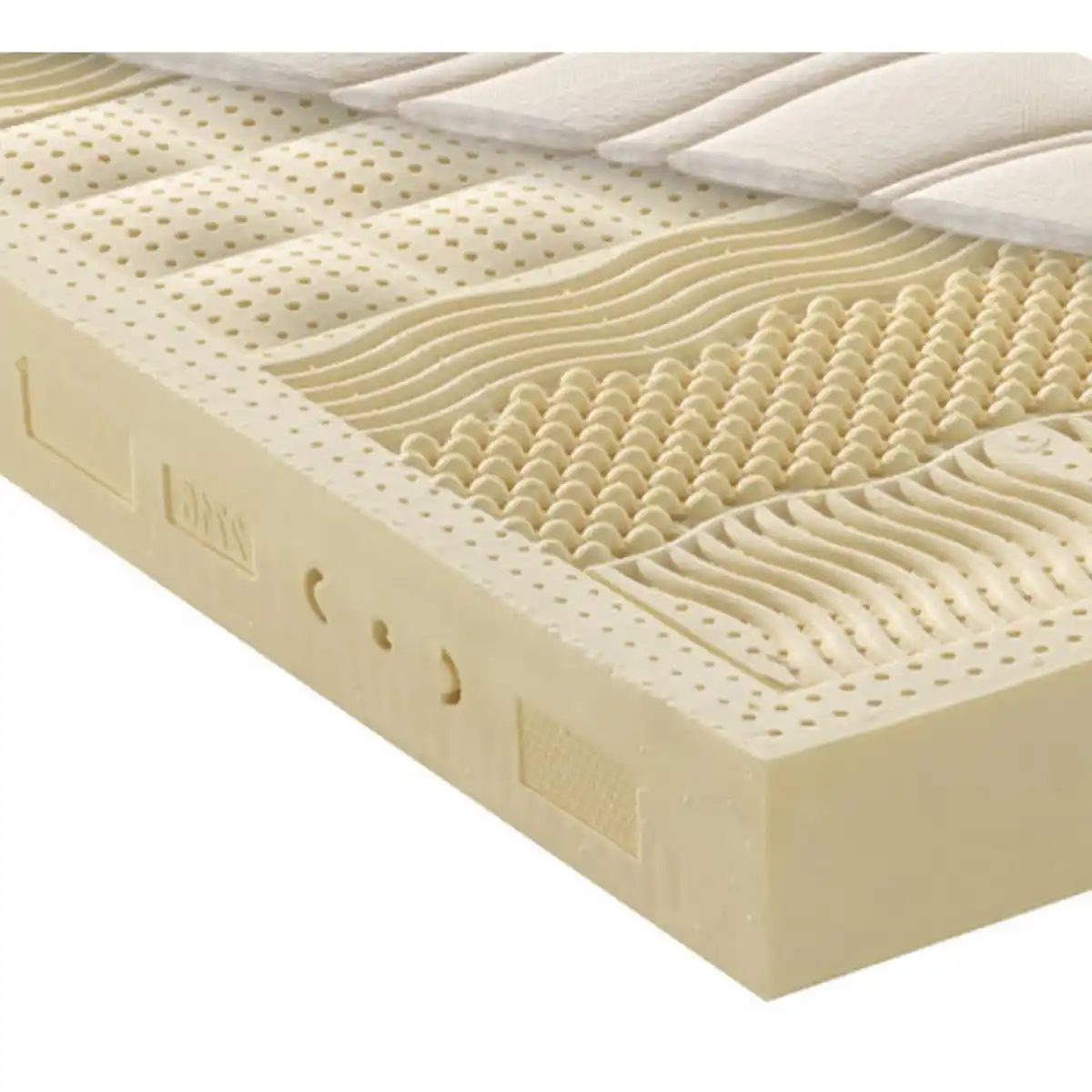 Bild 1 von Linea Natura Latexmatratze Waldgrün, Weiß, Textil, H3, 180x200 cm, Made in Austria, Oeko-Tex® Standard 100, Bezug abnehmbar/waschbar, Ober- und Unterseite versteppt, optimale Belüftung, Tragegrif