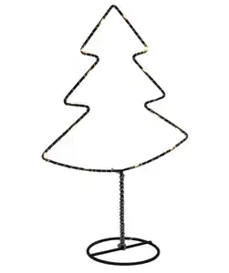 LED-Aufsteller Weihnachten, schwarz matt