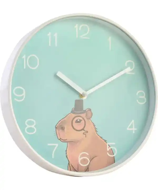 Bild 1 von Wanduhr Capybara, blau