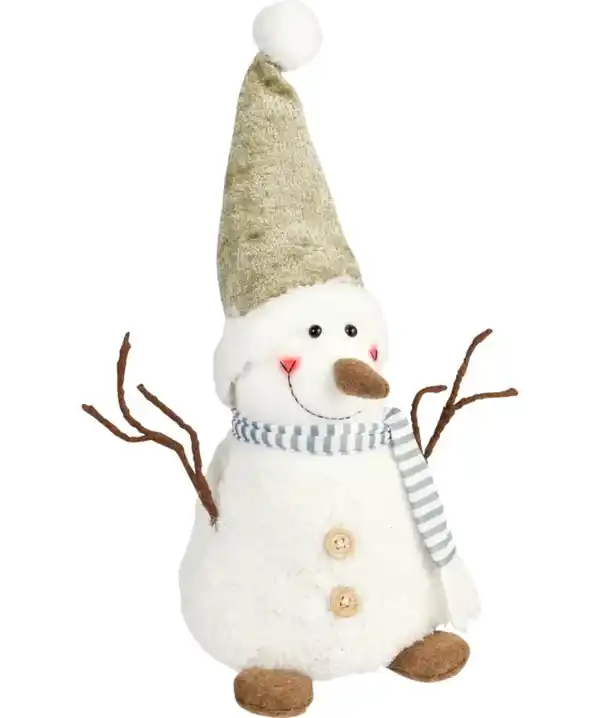 Bild 1 von Deko-Schneemann Weihnachten, mintgrün bedruckt