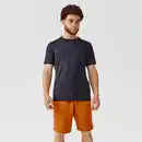 Bild 1 von DECATHLON Laufshirt kurzarm Herren atmungsaktiv - Run 100 Dry schwarz