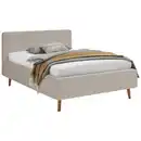 Bild 1 von Xora Polsterbett, Beige, Textil, Esche, massiv, 140x200 cm, Reach, Stoffauswahl, in verschiedenen Größen erhältlich, Schlafzimmer, Betten, Polsterbetten