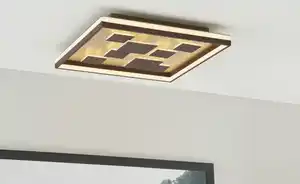 Fischer-Honsel LED-Deckenleuchte braun-rost, eckig