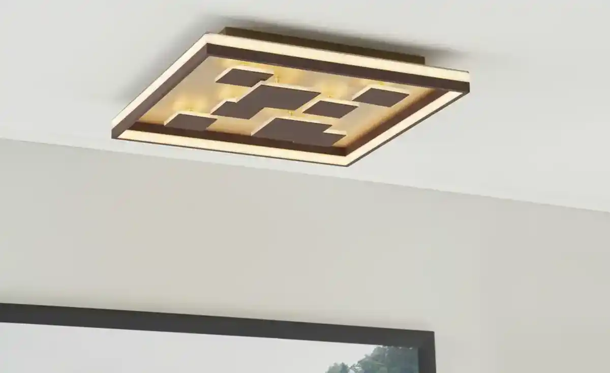 Bild 1 von Fischer-Honsel LED-Deckenleuchte braun-rost, eckig