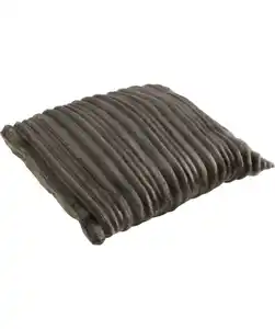 Kissen Rippoptik, dunkelgrau