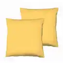 Bild 1 von Fleuresse Kopfkissenbezug, Gelb, Textil, 2-teilig, Uni, 80x80 cm, Oeko-Tex® Standard 100, Wohntextilien, Bezüge, Kopfkissenbezüge
