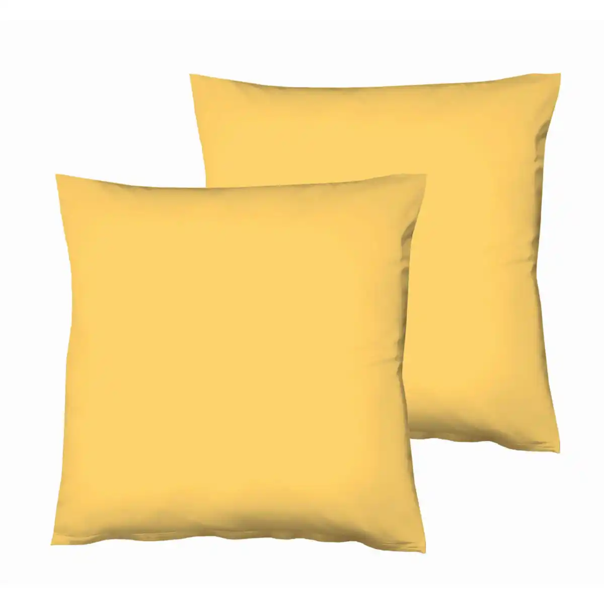 Bild 1 von Fleuresse Kopfkissenbezug, Gelb, Textil, 2-teilig, Uni, 80x80 cm, Oeko-Tex® Standard 100, Wohntextilien, Bezüge, Kopfkissenbezüge