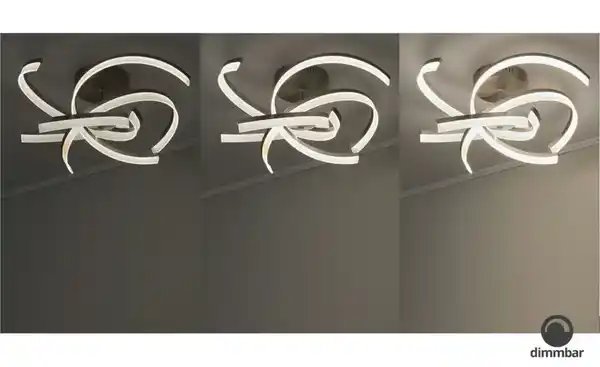 Bild 3 von Fischer-Honsel LED-Deckenleuchte, Nickel matt mit Fernbedienung