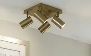 Trio Deckenstrahler, 4-flammig, altmessing