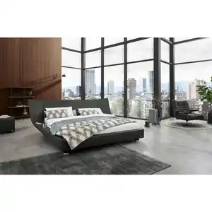 RUF Betten Polsterbett, Anthrazit, Textil, Birke, Schichtholz, H2 + H3, Höhe ca. 20 cm, 180x200 cm, Blauer Engel, Goldenes M, Made in Germany, Dgm, Oeko-Tex® Standard 100, Härtegradauswahl, Über-