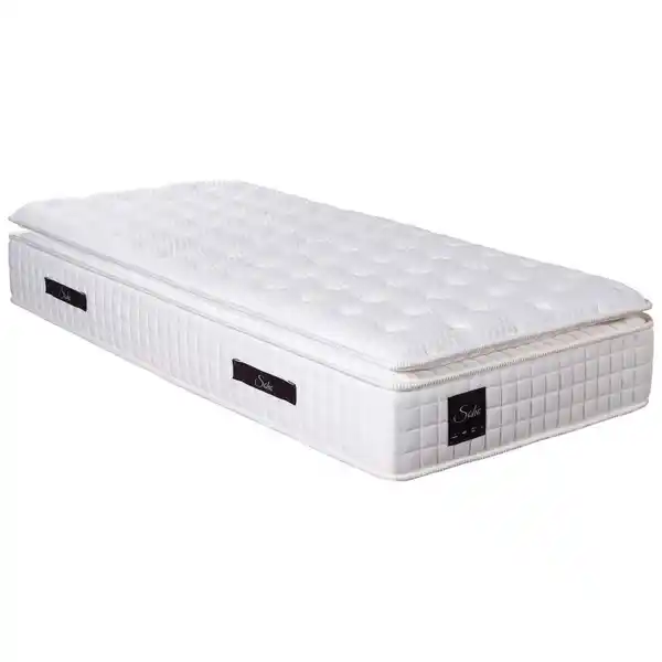 Bild 1 von Livetastic Taschenfederkernmatratze Soho Pillow Top, Weiß, Textil, H3, Füllung: Polyester, 120x210 cm, Oeko-Tex® Standard 100, Ober- und Unterseite versteppt, Tragegriffe, atmungsaktiv, schadstoff