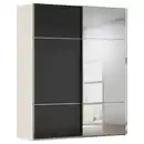 Bild 1 von Novel Schwebetürenschrank Covalo, Schwarz, Champagner, Metall, 7 Fächer, 201x223x68 cm, Blauer Engel, Goldenes M, BQ - Bündnis für Qualität, Made in Germany, Typenauswahl, umfangreiches Zubehör