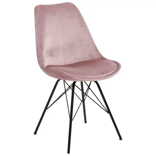 Bild 1 von Carryhome Stuhl, Altrosa, Textil, Rundrohr, 48.5x85.5x54 cm, Esszimmer, Stühle, Esszimmerstühle, Vierfußstühle