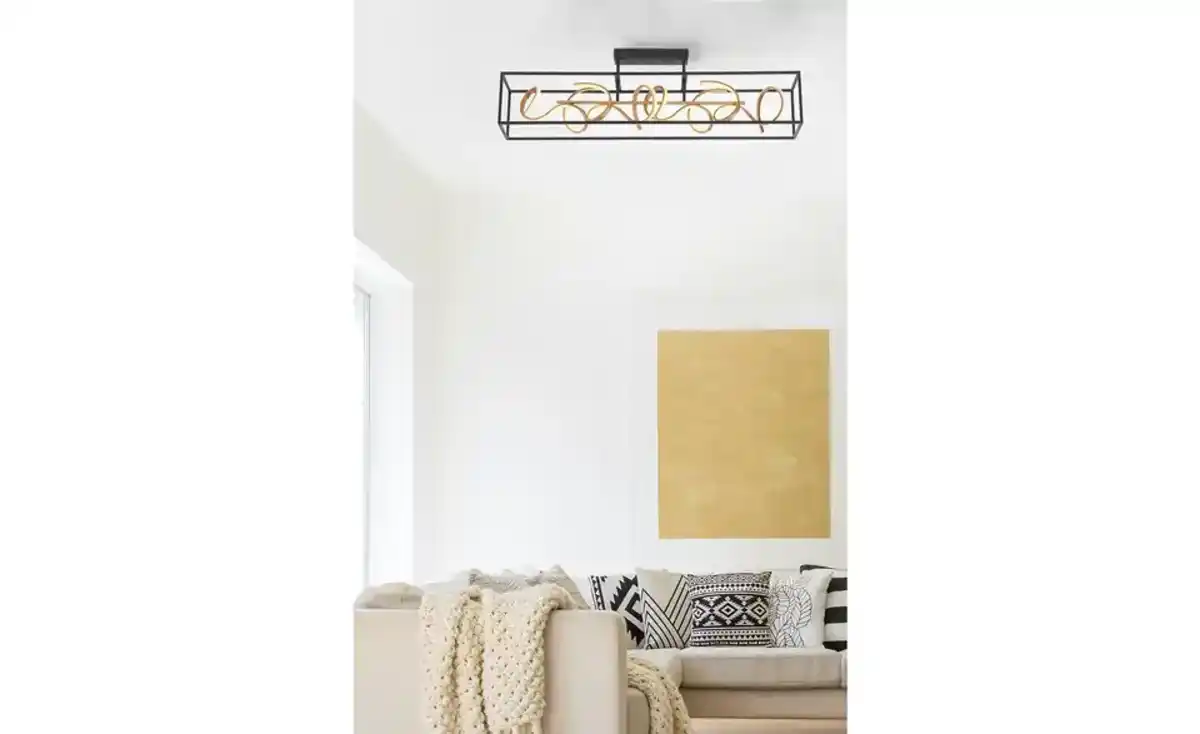 Bild 1 von Paul Neuhaus LED-Deckenleuchte schwarz/goldfarben Selina
