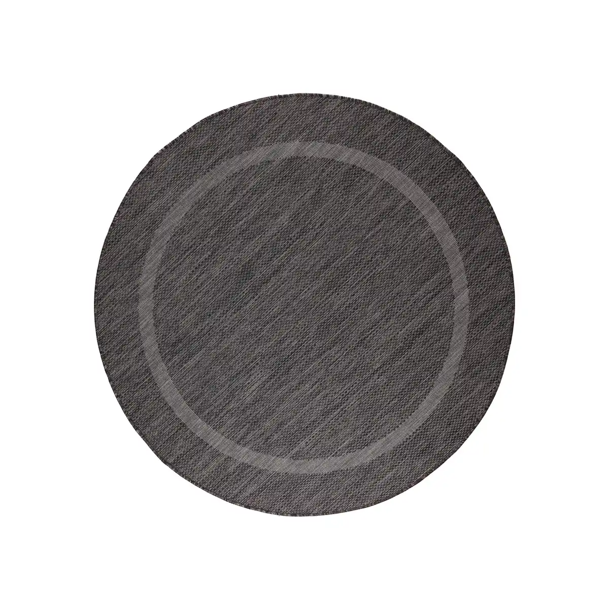 Bild 1 von Flachwebeteppich Relax Schwarz Ø ca. 160cm, Schwarz
