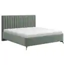 Bild 1 von Boxxx Polsterbett, Grau, Holz, Eiche, massiv, 180x200 cm, Bettkasten, Lattenrost, gepolstertes Kopfteil, Stoffauswahl, in verschiedenen Größen erhältlich,nicht verstellbar, alternative erhältlich