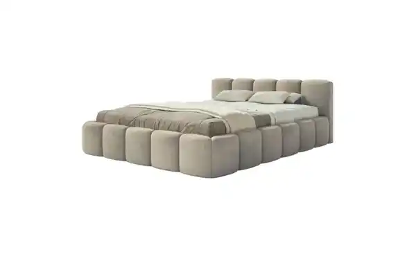 Bild 2 von Selsey Polsterbett in Velours Cloudy Low