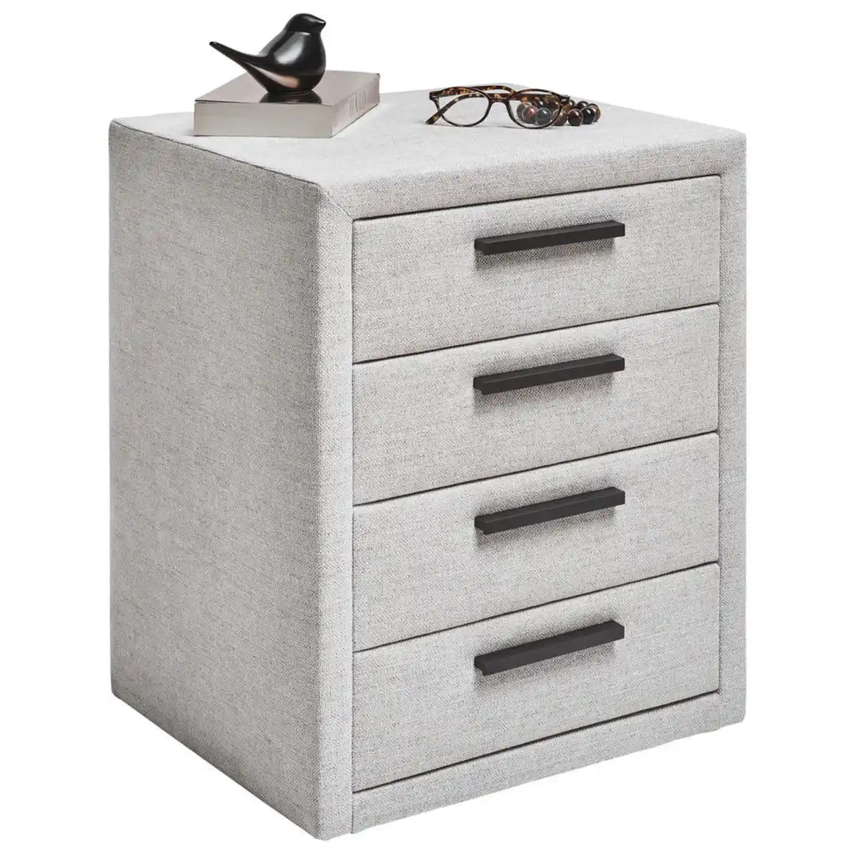 Bild 1 von Dieter Knoll Nachtschrank, Hellgrau, Metall, 4 Schubladen, 49x59x41 cm, Typenauswahl, Schlafzimmer, Nachttische