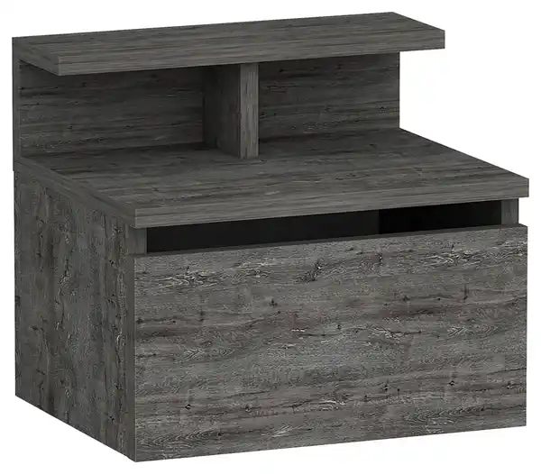 Bild 1 von Nachttisch Hades ca. 39,8x35x31,6cm Graphitfarben, Graphitfarben