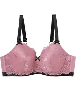 Bügel-BH mit Satinschleifen, altrosa