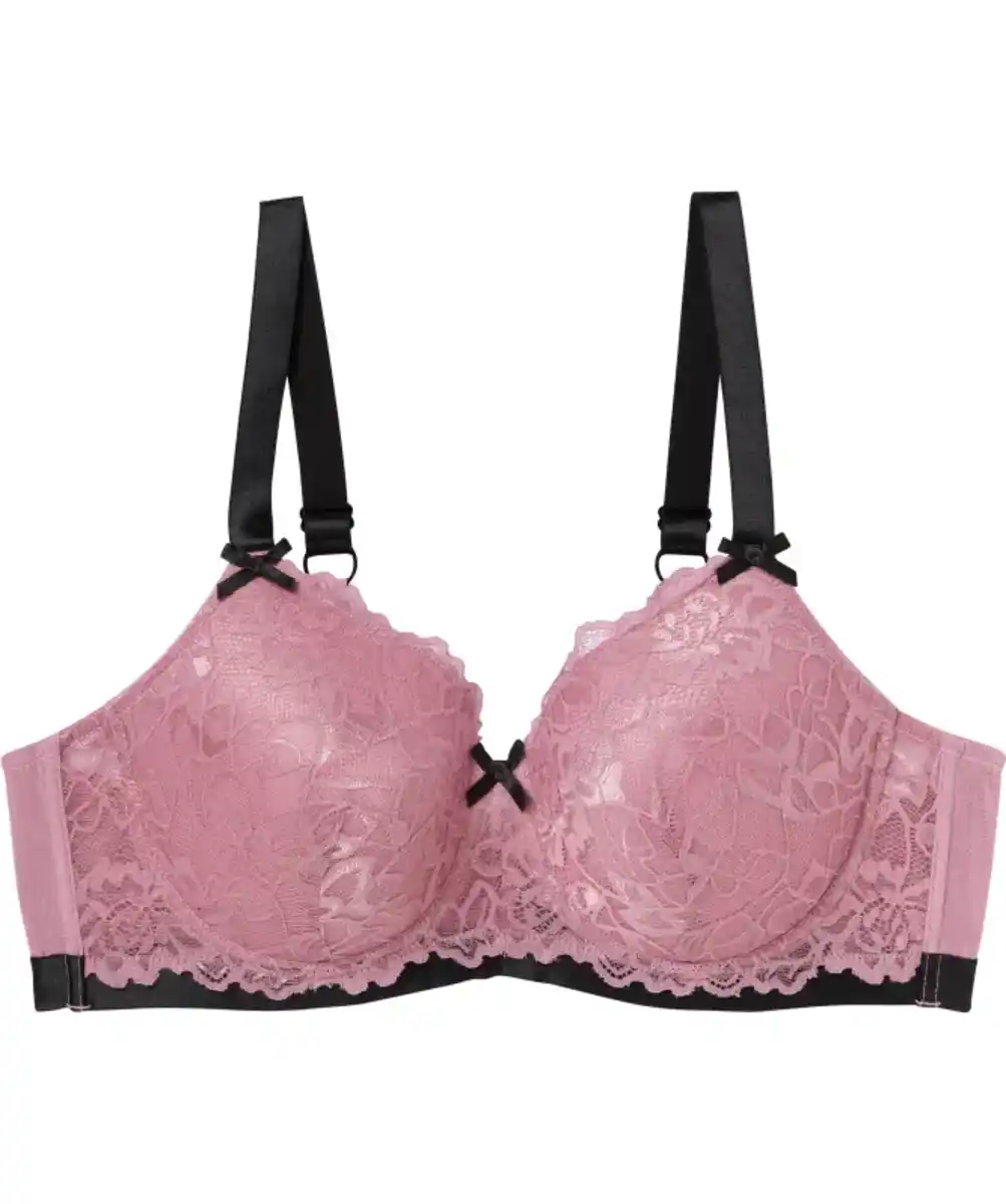 Bild 1 von Bügel-BH mit Satinschleifen, altrosa