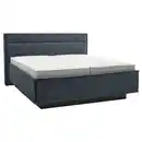 Bild 1 von Musterring Polsterbett, Blau, Textil, H2, 2-Zonen, Höhe ca. 22 cm, 180x200 cm, Dgm, Bezug abnehmbar/waschbar, für Hausstauballergiker geeignet, optimale Belüftung, verstellbare Lattenroste atmungs