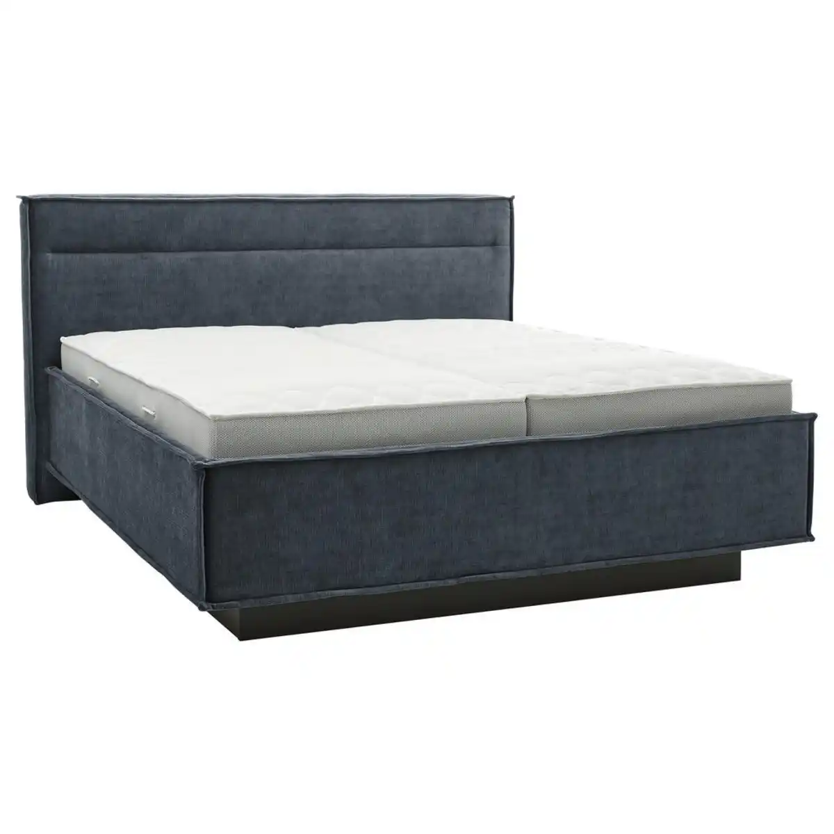 Bild 1 von Musterring Polsterbett, Blau, Textil, H2, 2-Zonen, Höhe ca. 22 cm, 180x200 cm, Dgm, Bezug abnehmbar/waschbar, für Hausstauballergiker geeignet, optimale Belüftung, verstellbare Lattenroste atmungs