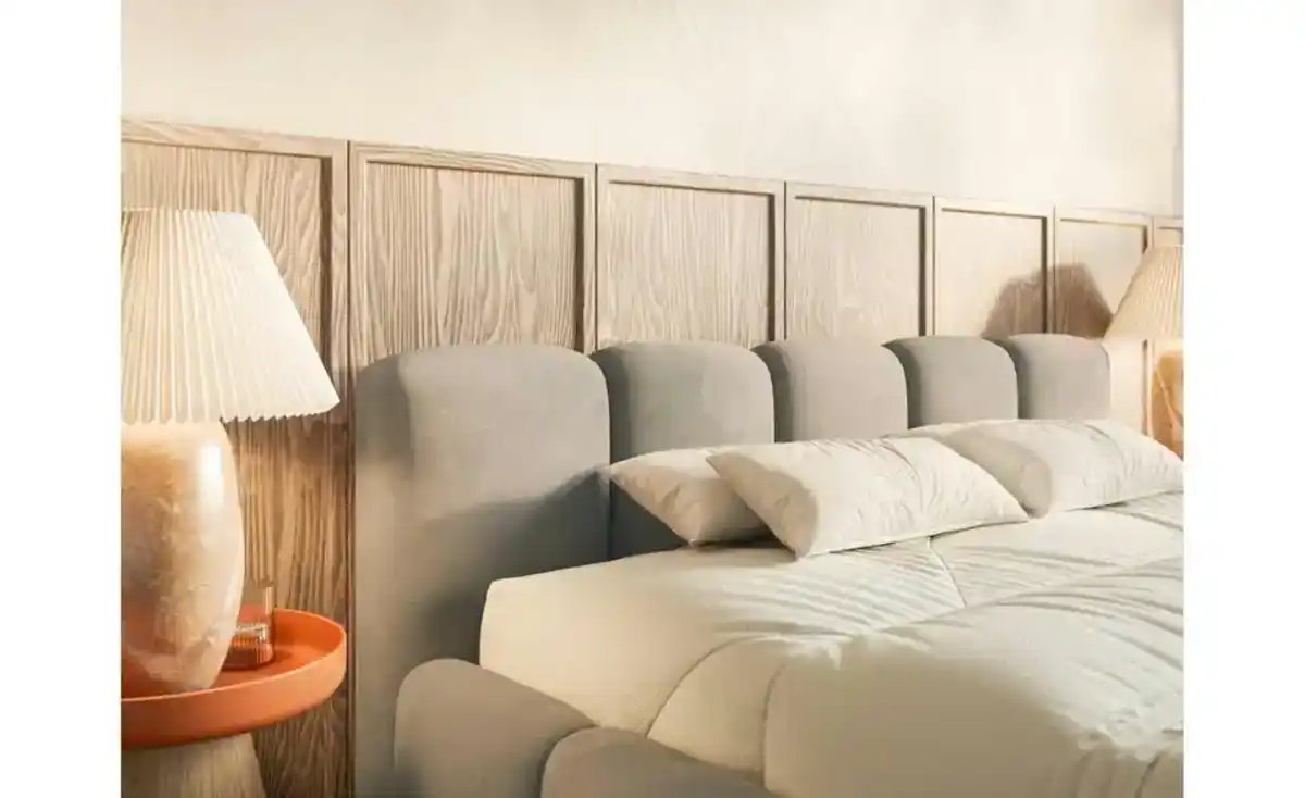 Bild 1 von Selsey Polsterbett in Velours Cloudy Low