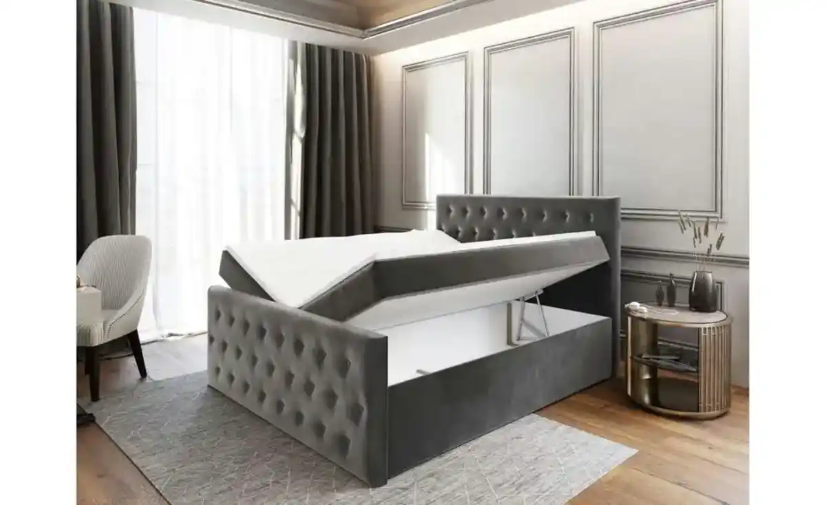 Bild 3 von MASSENO Boxbett mit Bettkasten Fondi