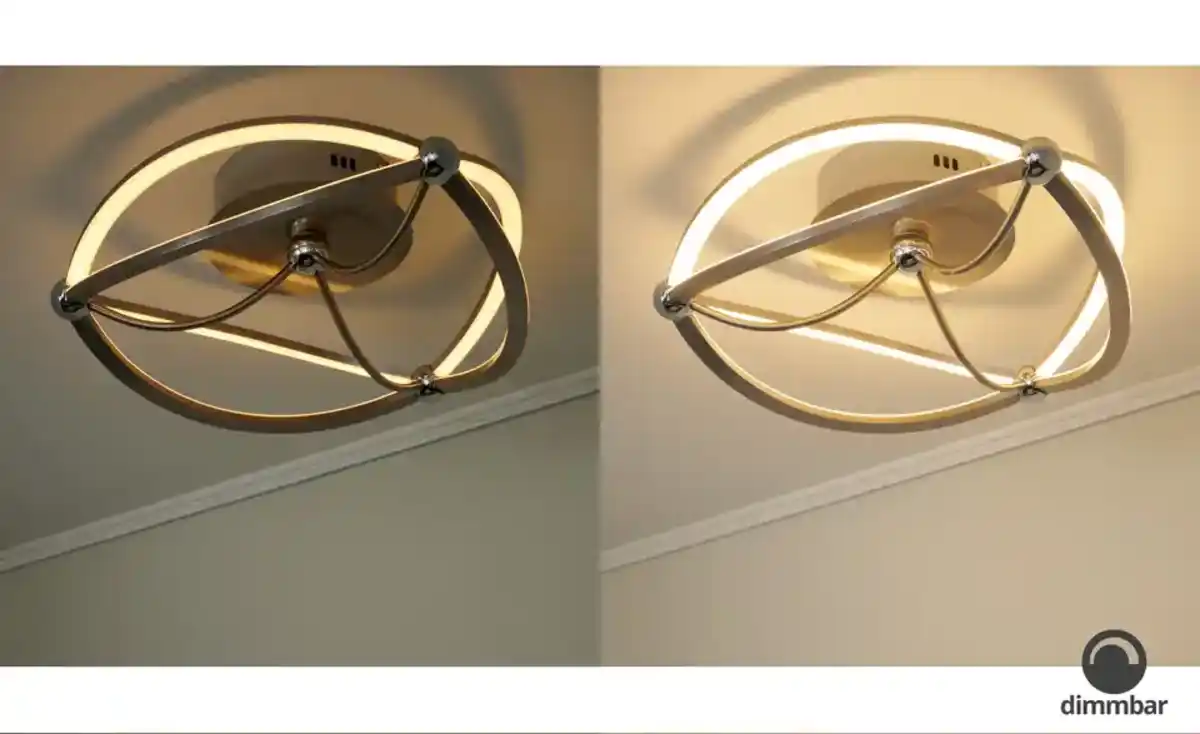 Bild 4 von Trio LED-Deckenleuchte, Nickel-matt, geschwungen Charivari