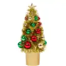Bild 1 von Künstlicher Mini-Weihnachtsbaum mit Kugeln