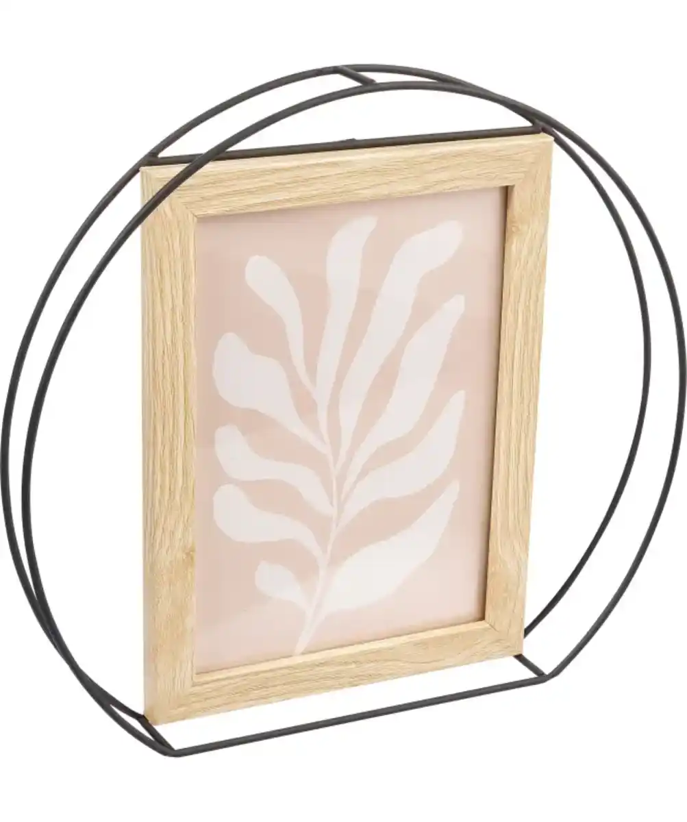 Bild 1 von Bilderrahmen mit Metallkreis, schwarz