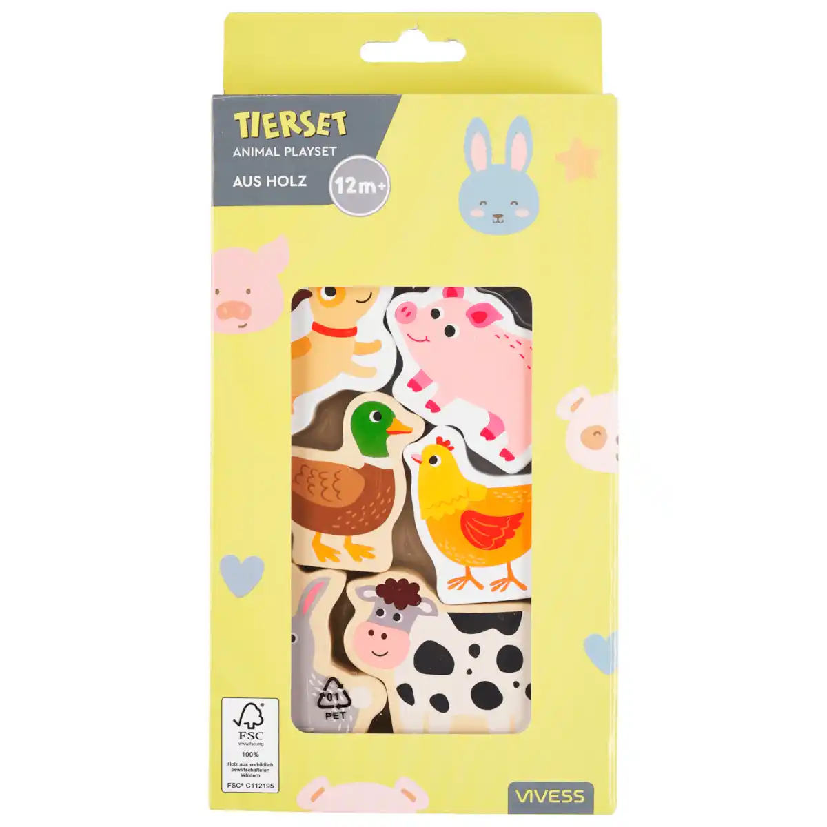 Bild 1 von Vivess Tierset aus Holz ab 12 Monaten