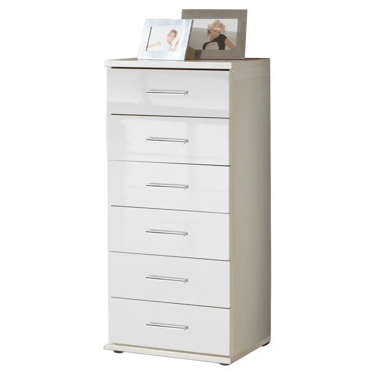 Bild 1 von Xora Kommode, Weiß, Kunststoff, 6 Schubladen, 46x103x40 cm, BQ - Bündnis für Qualität, Made in Germany, DIN EN ISO 9001, Typenauswahl, Beimöbel erhältlich, Wohnzimmer, Kommoden & Sideboards, Ko