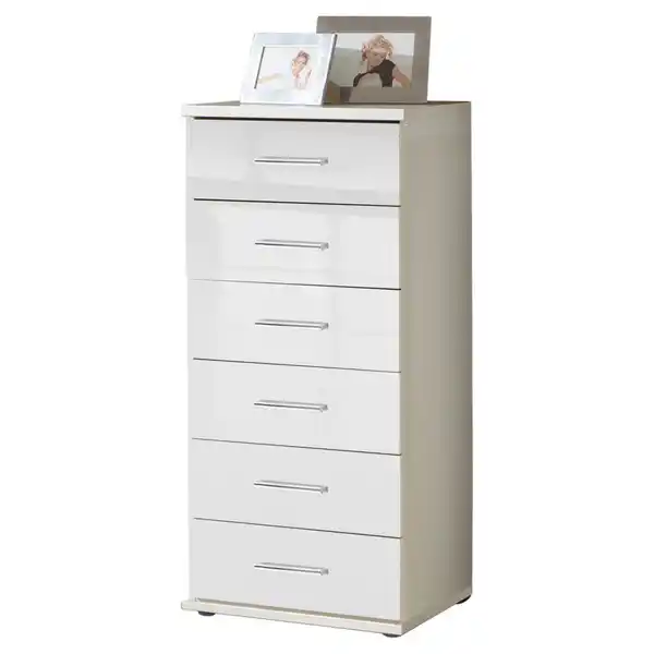 Bild 1 von Xora Kommode, Weiß, Kunststoff, 6 Schubladen, 46x103x40 cm, BQ - Bündnis für Qualität, Made in Germany, DIN EN ISO 9001, Typenauswahl, Beimöbel erhältlich, Wohnzimmer, Kommoden & Sideboards, Ko