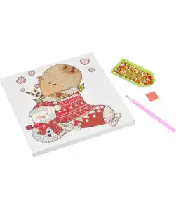 Diamond Painting Weihnachten, weiß