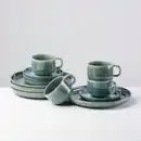 Bild 1 von Gipfelstück Kaffeeservice Tiefer See, Blau, Grün, Keramik, 12-teilig, 220 ml,220 ml, lebensmittelecht, Essen & Trinken, Geschirr, Geschirr-Sets, Kaffeeservice