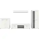 Bild 1 von Mid.you Wohnwand, Weiß, Kunststoff, 4-teilig, 6 Fächer, 330x159x35 cm, FSC Mix, Wohnzimmer, Wohnwände, Wohnwand-Sets