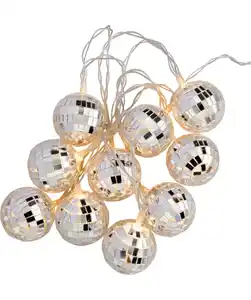 LED-Lichterkette Weihnachten, silber